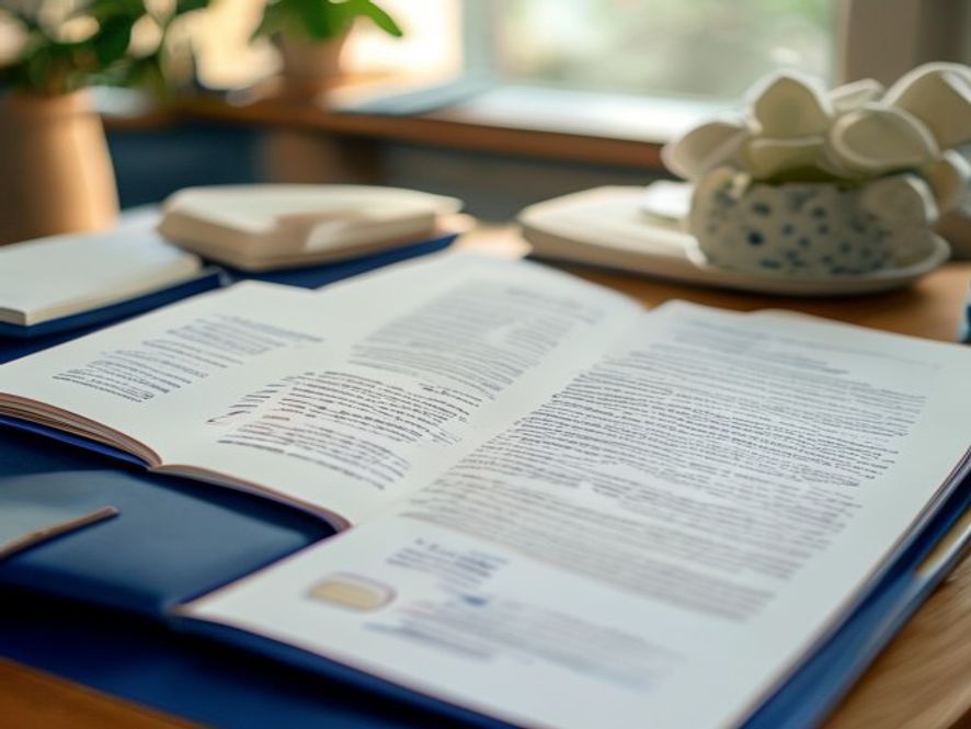 Evidence-based nutrition learning Learning materials and resources for nutrition education laid out on a table